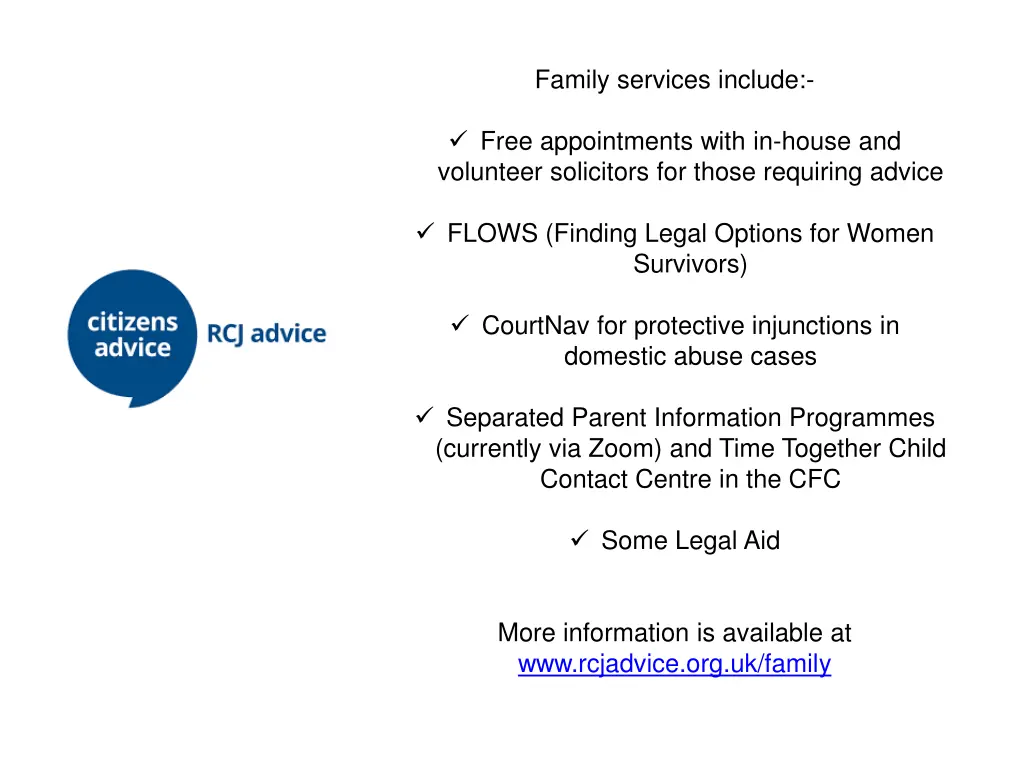 family services include