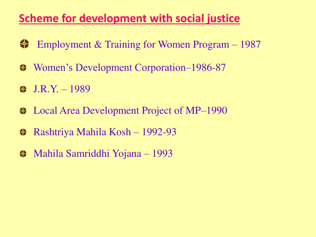 scheme for development with social justice 2