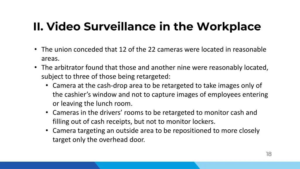 ii video surveillance in the workplace 10