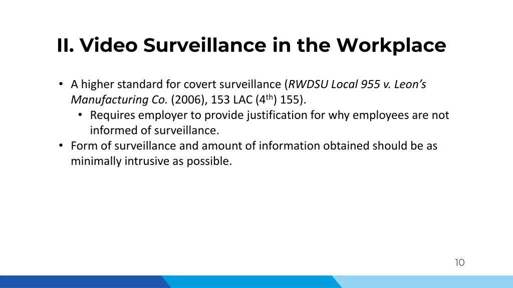 ii video surveillance in the workplace 2