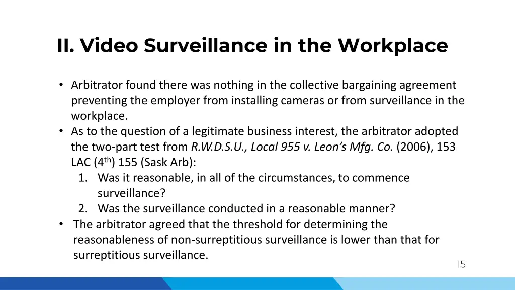 ii video surveillance in the workplace 7