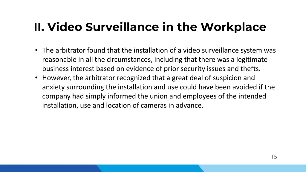 ii video surveillance in the workplace 8