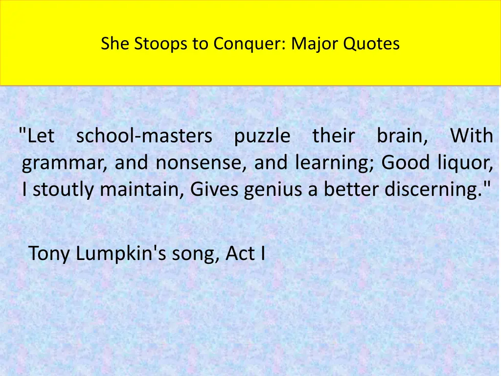 she stoops to conquer major quotes 1