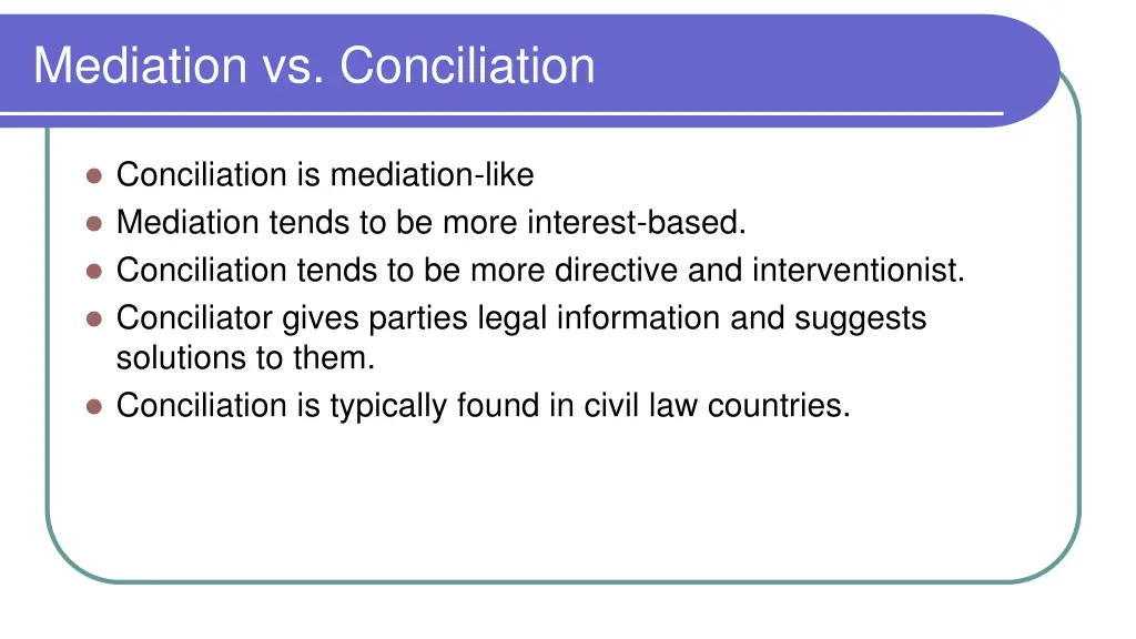 mediation vs conciliation