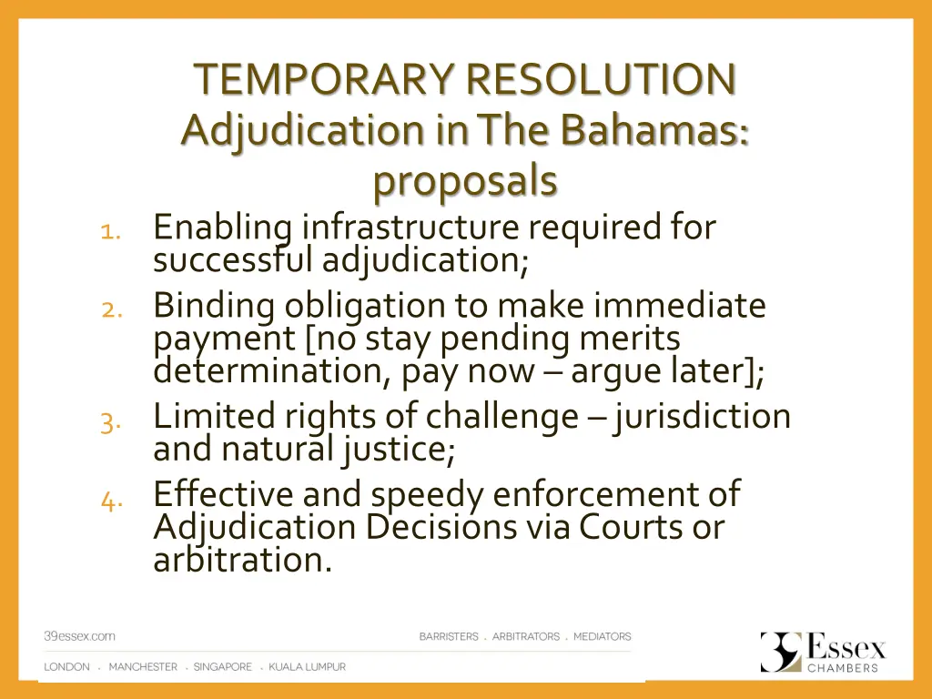 temporary resolution adjudication in the bahamas 1