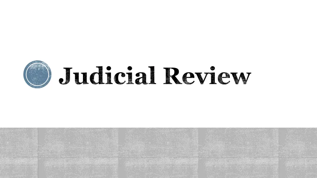 judicial review