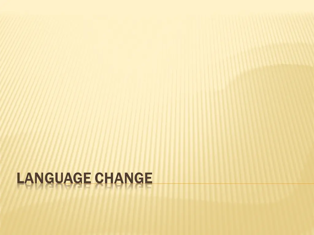 language change language change