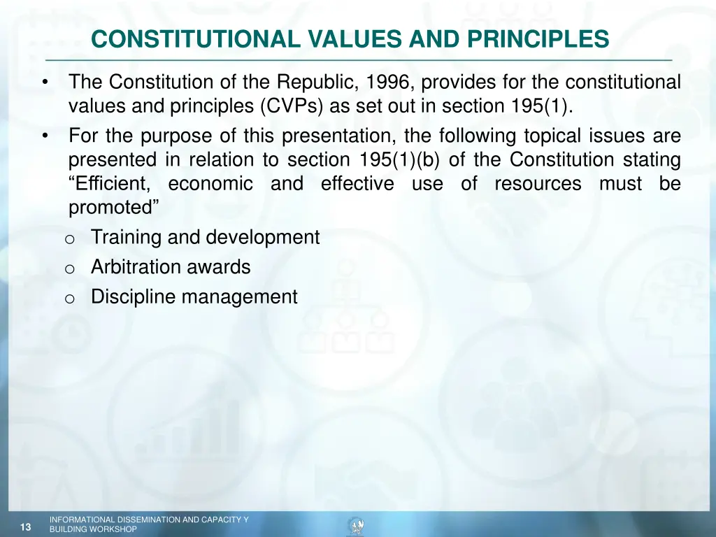 constitutional values and principles