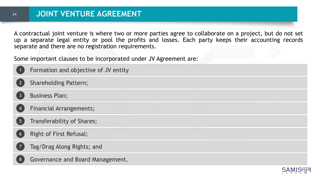 joint venture agreement