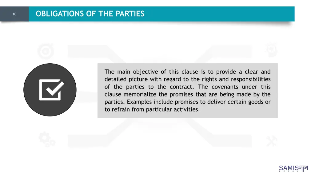 obligations of the parties