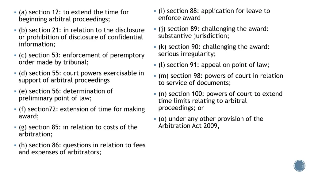 i section 88 application for leave to enforce