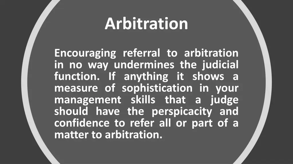 arbitration