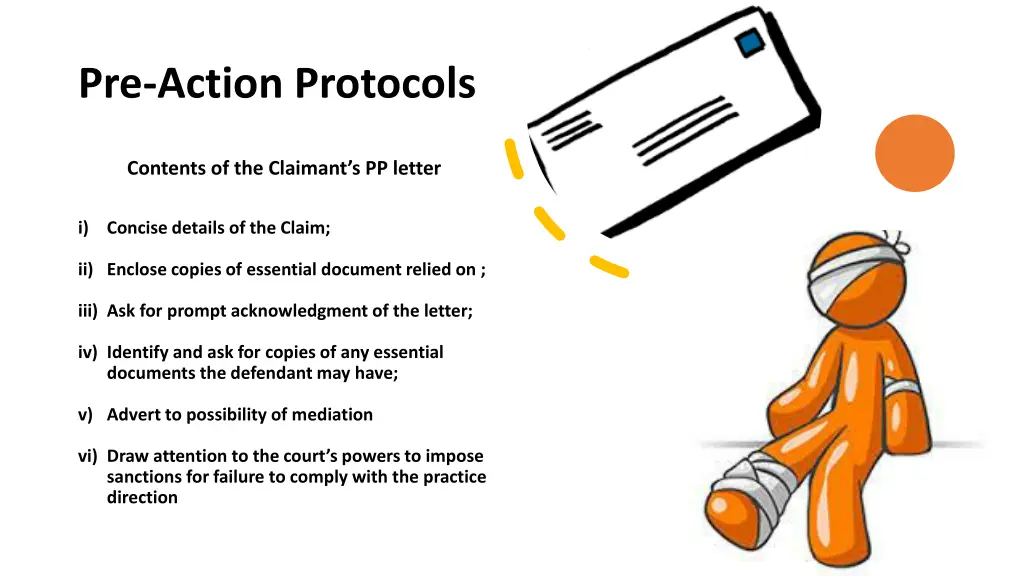 pre action protocols