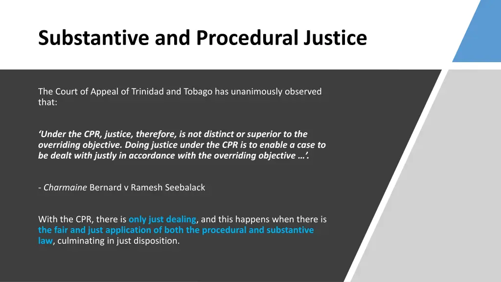 substantive and procedural justice 2