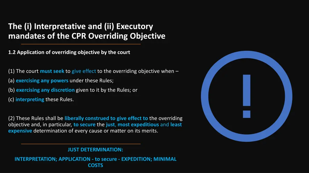 the i interpretative and ii executory mandates