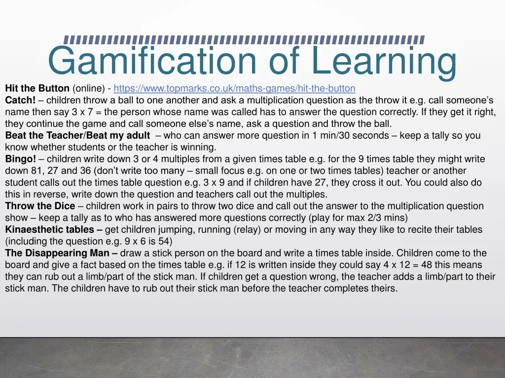 gamification of learning hit the button online