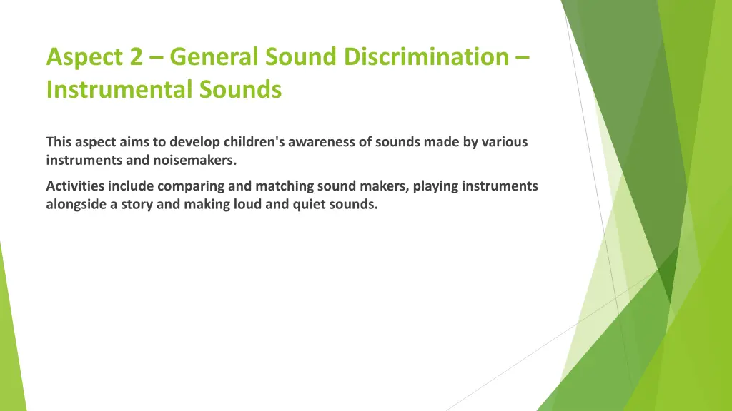 aspect 2 general sound discrimination