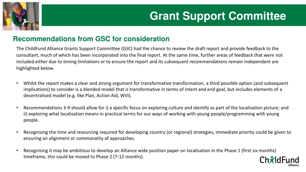 un representation grant support committee 2