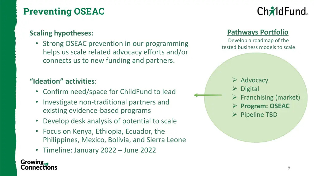 preventing oseac