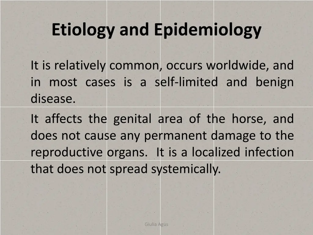 etiology and epidemiology