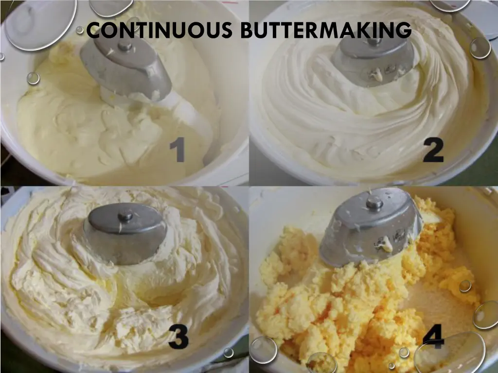 continuous buttermaking