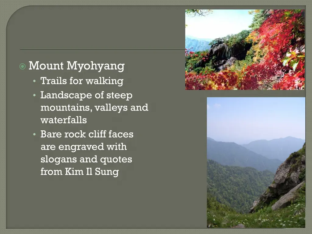 mount myohyang trails for walking landscape