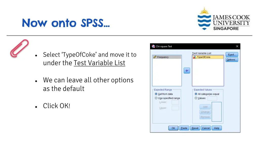 now onto spss now onto spss 3