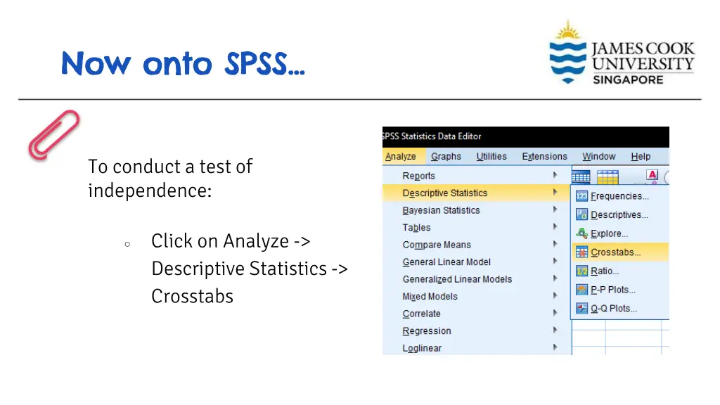 now onto spss now onto spss 5