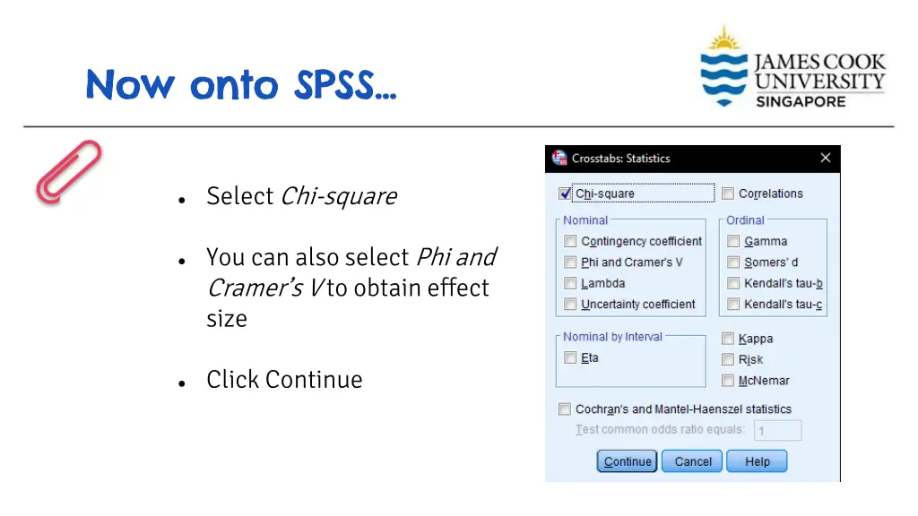 now onto spss now onto spss 7