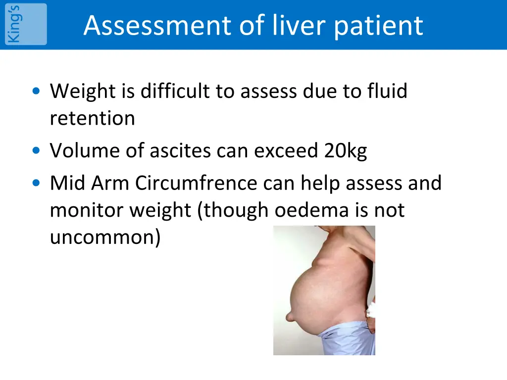 assessment of liver patient