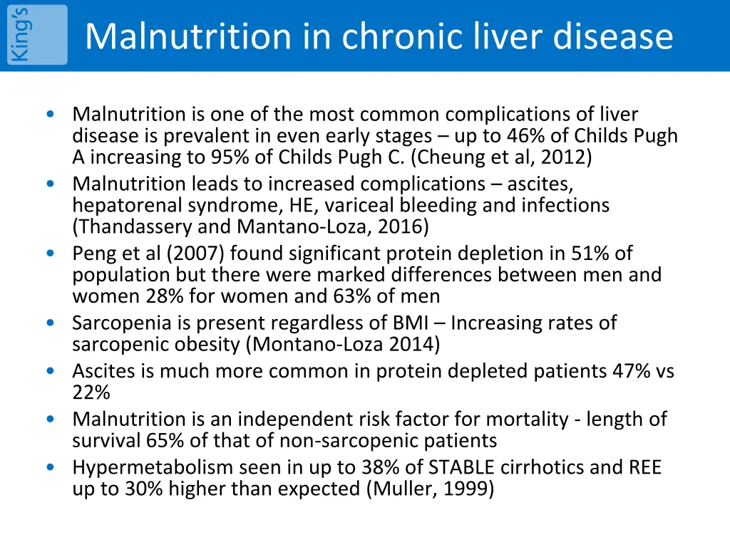 malnutrition in chronic liver disease