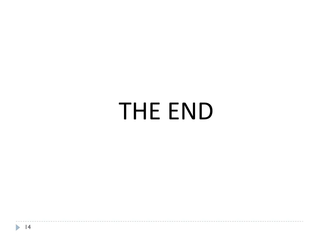 the end