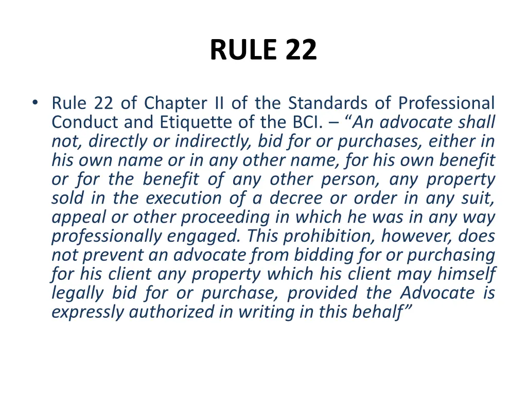 rule 22