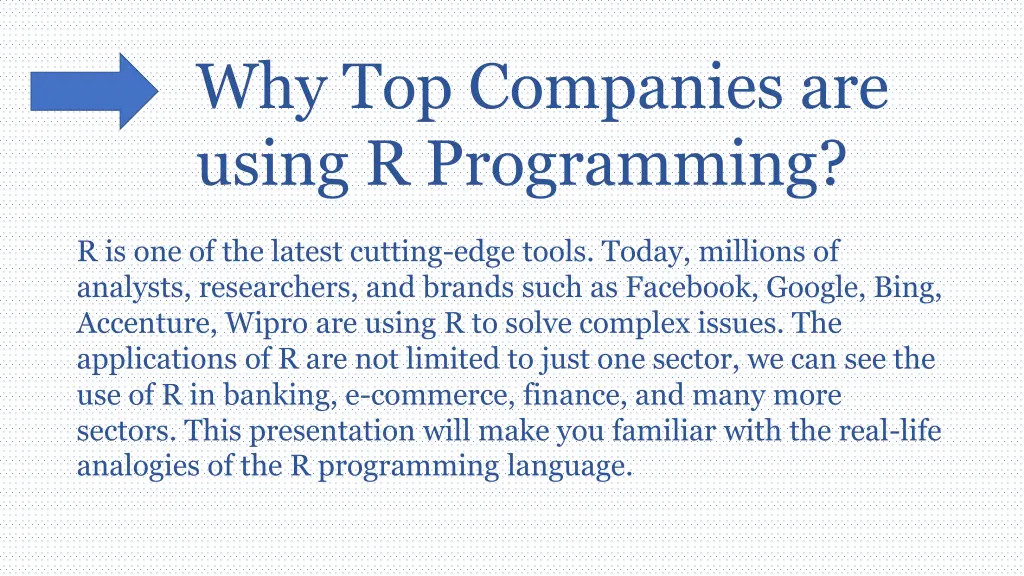 why top companies are using r programming