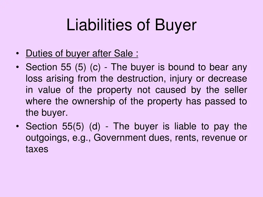 liabilities of buyer 1