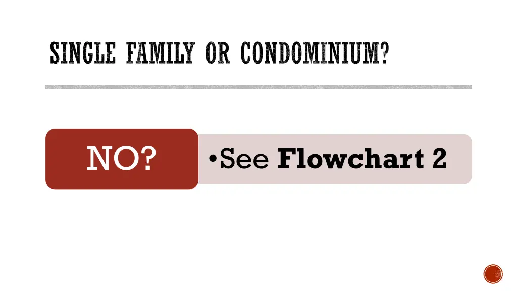 single family or condominium 1