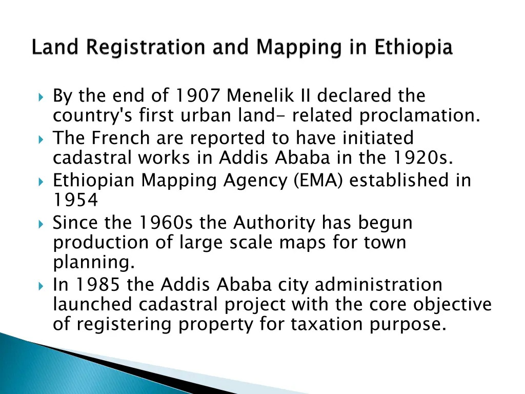 by the end of 1907 menelik ii declared