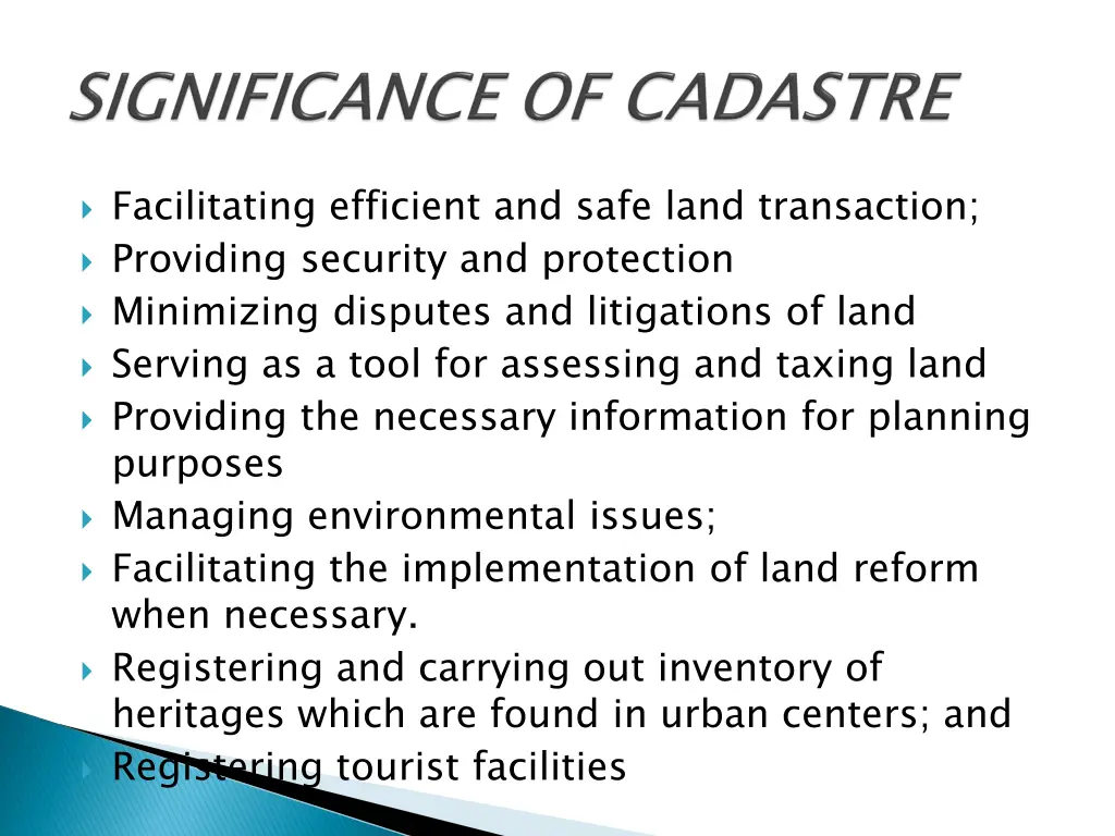 facilitating efficient and safe land transaction