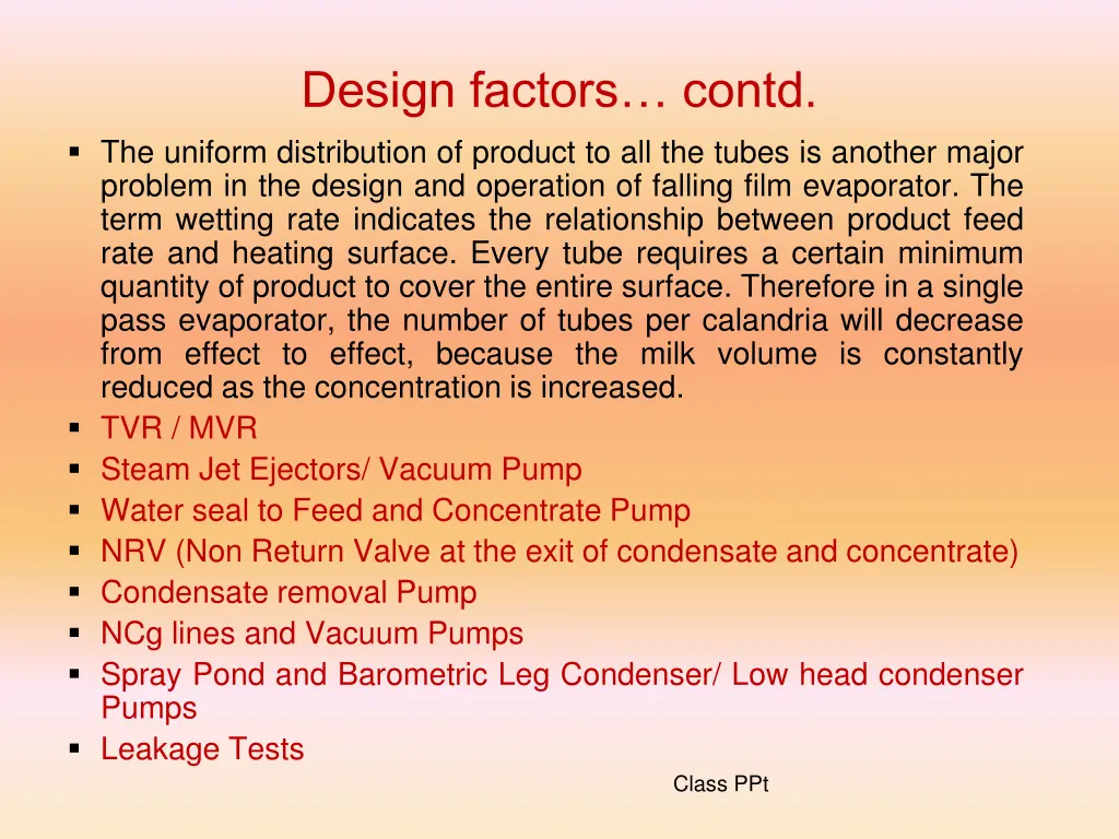 design factors contd the uniform distribution