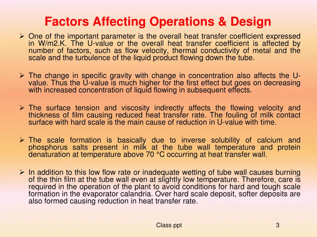 factors affecting operations design