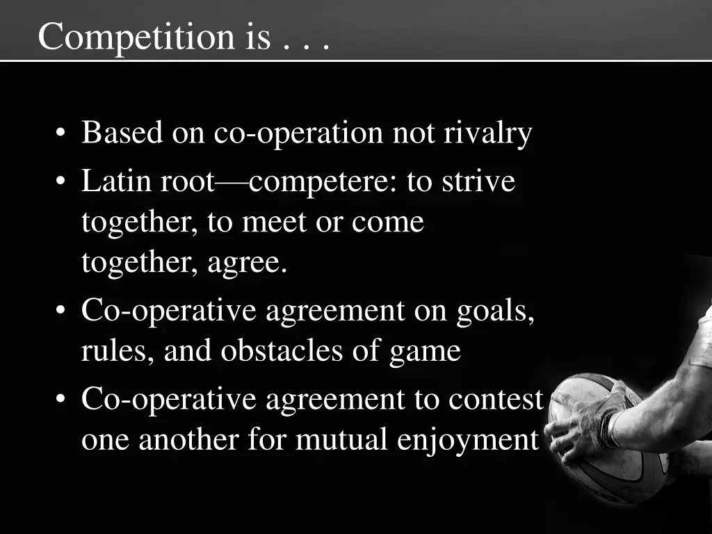 competition is