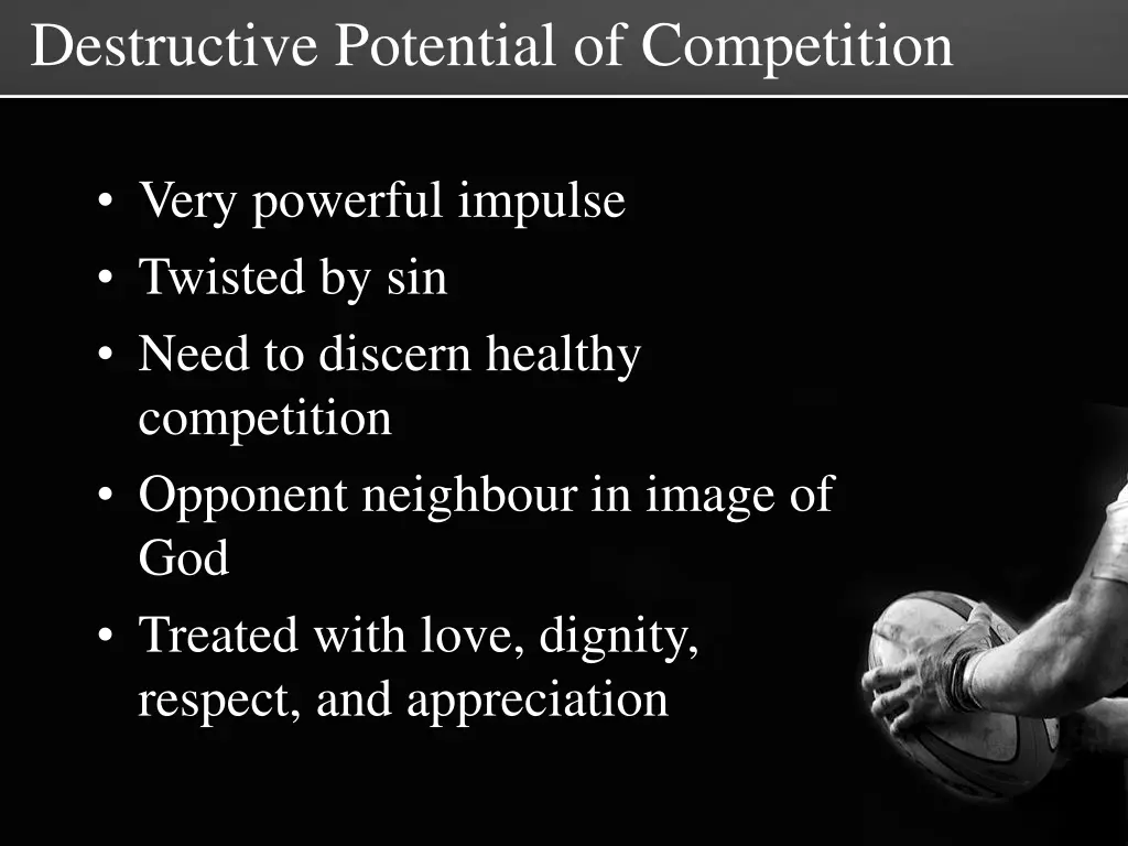 destructive potential of competition