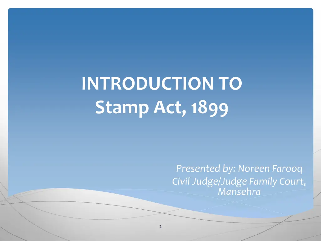 introduction to stamp act 1899