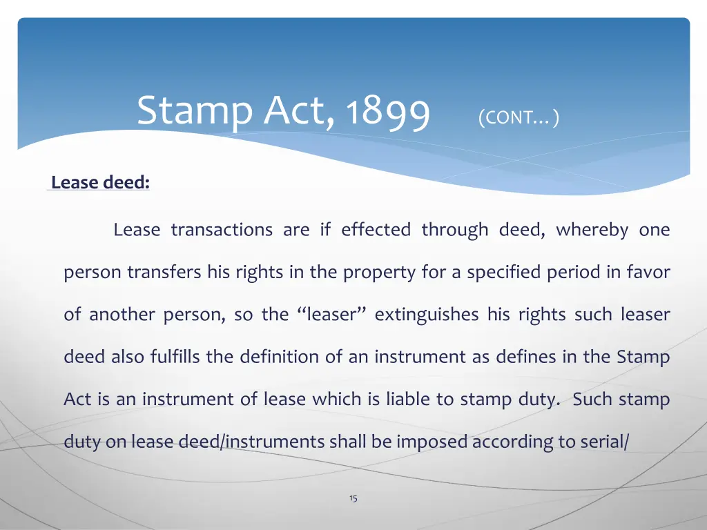 stamp act 1899 cont 11