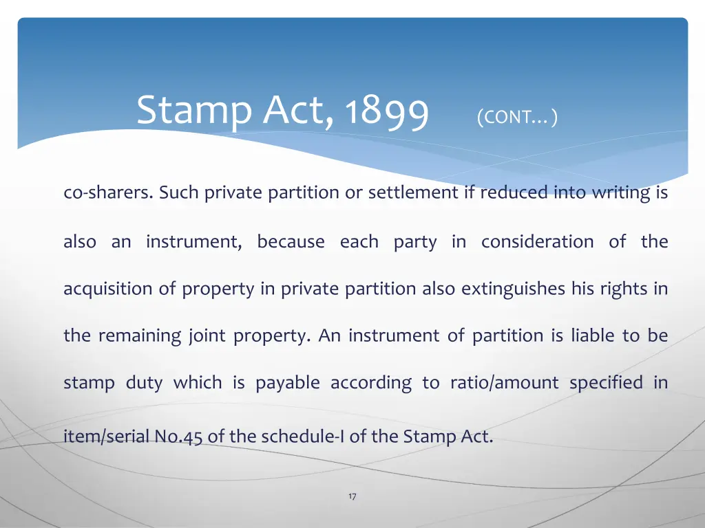 stamp act 1899 cont 13