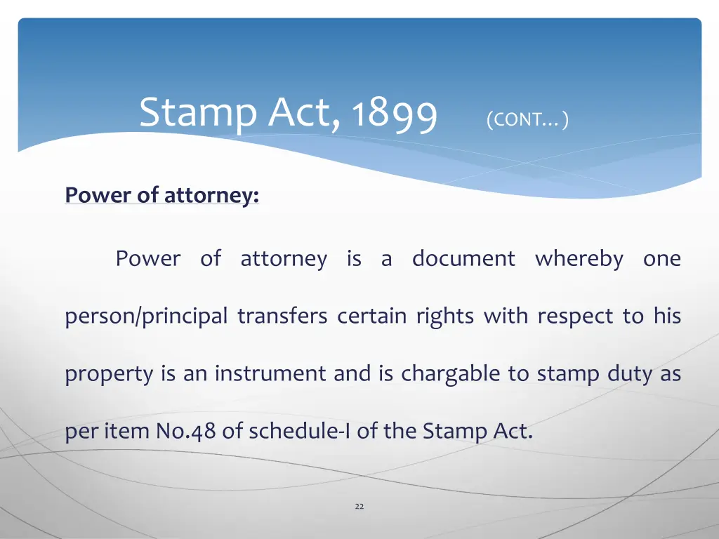 stamp act 1899 cont 18