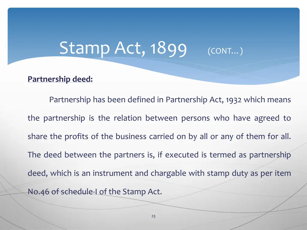 stamp act 1899 cont 19