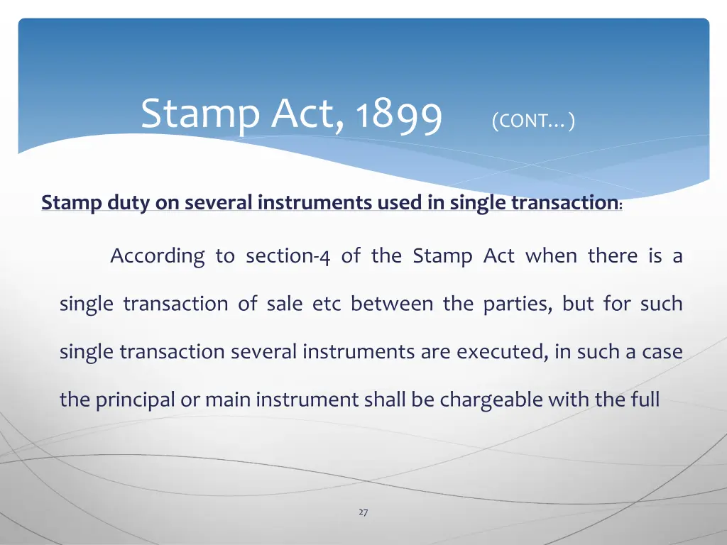 stamp act 1899 cont 23