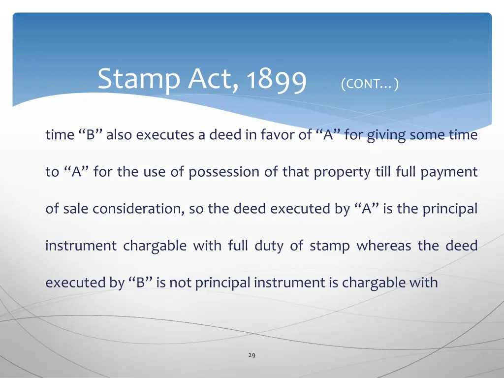 stamp act 1899 cont 25