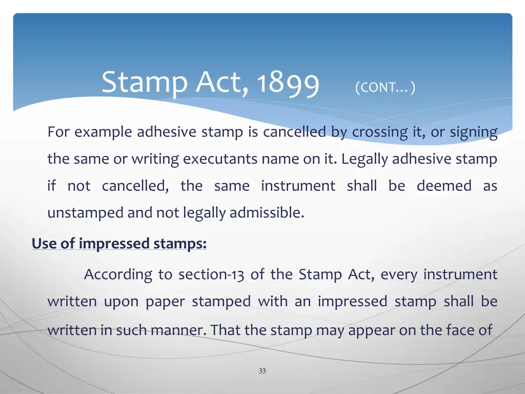 stamp act 1899 cont 29